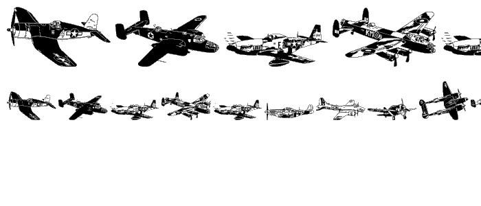 WW2 Aircraft font